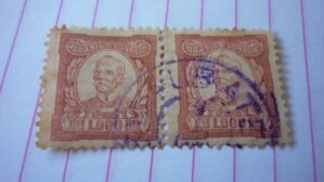 SELO 1000 RÉIS COM CARIMBO TAUBATE LOTE 509 .