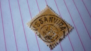 SELO 600 RÉIS COM CARIMBO LUSSANVIRA LOTE 541 .