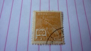 SELO 600 RÉIS LOTE 523 .