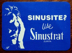 Calendário de Bolso (Tema Propaganda) Farmácia - Sinustrat Zurita - Ano 1998