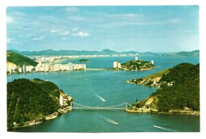 Cartão Postal Vista Aerea - São Vicente - ( SP ) - Anos 70