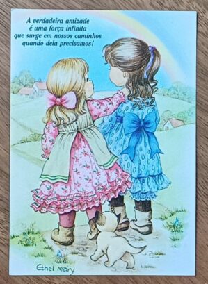 Cartao social Dom Bosco Construindo 08. Verdadeira amizade Força infinita.