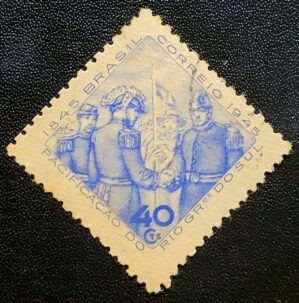 Comemorativos - RHM C0195 (Usado) Centenário da Pacificação do Rio Grande do Sul - 18/03/1945