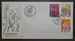 Envelope FDC (1º Dia de Circulação) RHM FDC-526 - Carnaval Brasileiro - 08/02/1991
