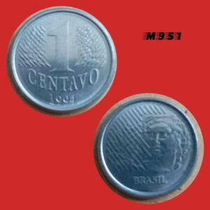 Moeda 1 Centavo - Aço Inox - 3g - 20mm - 1994 - M951