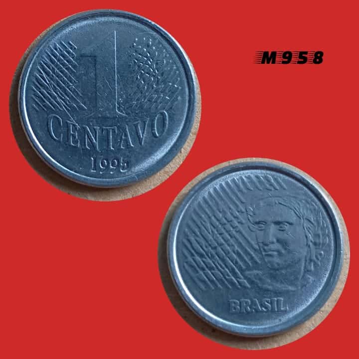 Moeda 1 Centavo - Aço Inox - 3g - 20mm - 1995 - M958