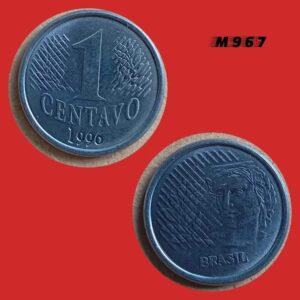 Moeda 1 Centavo - Aço Inox - 3g - 20mm - 1996 - M967