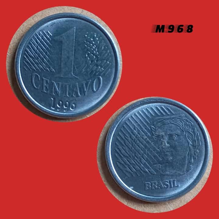 Moeda 1 Centavo - Aço Inox - 3g - 20mm - 1996 - M968