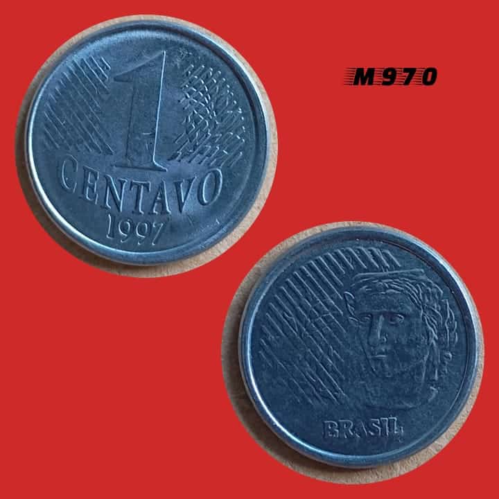 Moeda 1 Centavo - Aço Inox - 3g - 20mm - 1997 - M970