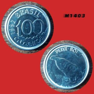 Moeda 100 Cruzeiros - Aço Inox - 2,4g - 18mm - 1992 - M1403