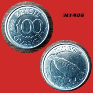 Moeda 100 Cruzeiros - Aço Inox - 2,4g - 18mm - 1992 - M1406