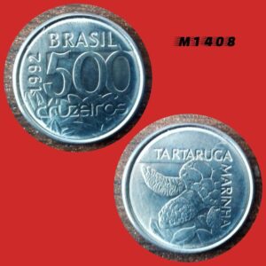 Moeda 500 Cruzeiros - Aço Inox - 2,6g - 19mm - 1992 - M1408