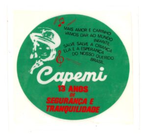 Plastico Adesivo - Capemi - Caixa de Pecúlio dos Militares - Anos 70