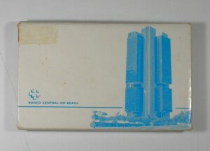 Raridade - Original Estojo "Prova de Cunho" série completa de 1988 Padrão Comemorativa 100 Anos da Abolição com certificado do Banco central do Brasil