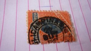 SELO 10 RÉIS COM CARIMBO CAMPINAS LOTE 952 .