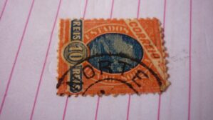 SELO 10 RÉIS COM CARIMBO NORTE LOTE 891 .