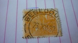 SELO 100 RÉIS COM CARIMBO BEBEDOURO LOTE 805 .