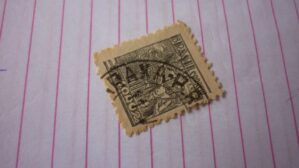 SELO 1000 RÉIS COM CARIMBO IRAXA LOTE 1016 .