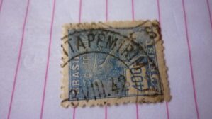 SELO 1000 RÉIS COM CARIMBO ITAPEMIRIM LOTE 969 .