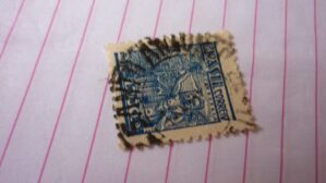 SELO 1200 RÉIS COM CARIMBO SANTA AN??? LOTE 1053 .