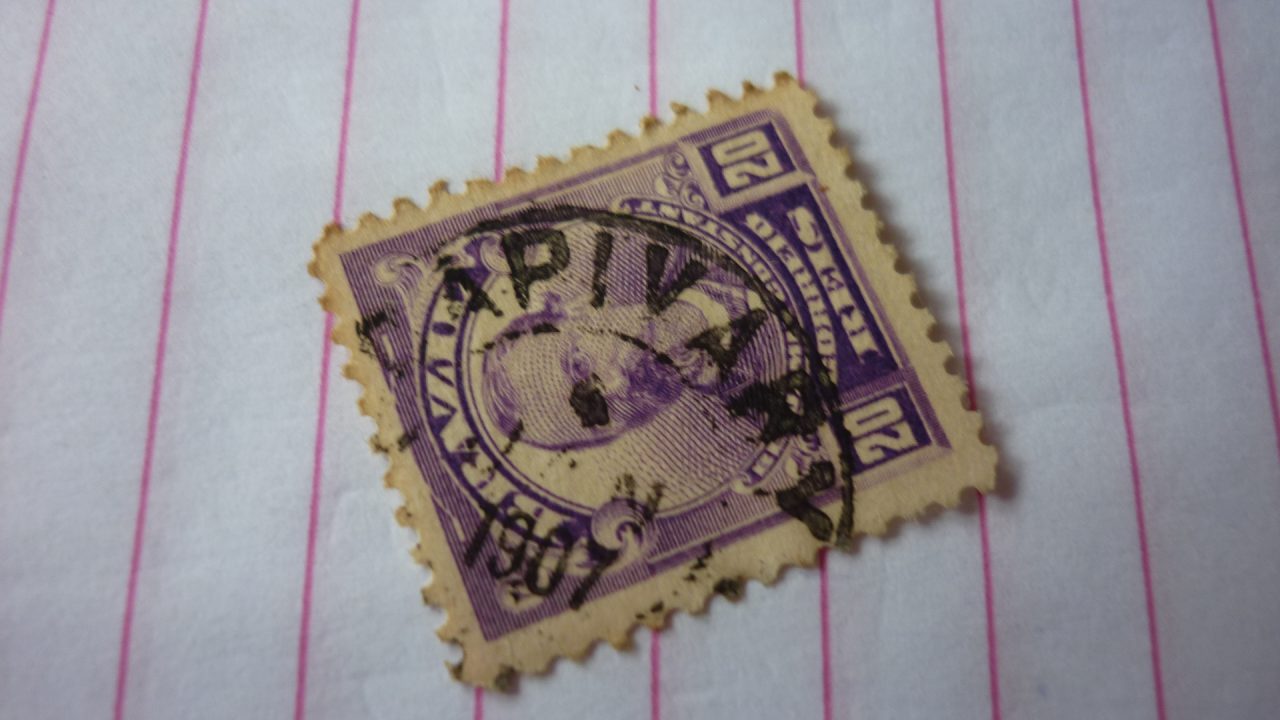 SELO 20 RÉIS COM CARIMBO CAPIVARY LOTE 682 .