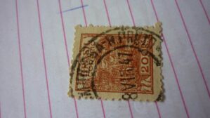 SELO 200 RÉIS COM CARIMBO EXPRESSA R.PRETO LOTE 1165 .