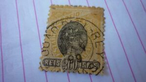 SELO 200 RÉIS COM CARIMBO S.JOÃO DEL-REY LOTE 905 .