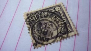 SELO 500 RÉIS COM CARIMBO RIO DE JANEIRO LOTE 1144 .