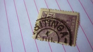 SELO 700 RÉIS OM CARIMBO IBITINGA LOTE 621 .