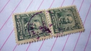 SELO DUPLA 10 RÉIS COM CARIMBO BAHIA LOTE 995.