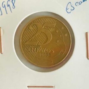 25 CENTAVOS 1998. PADRÃO REAL. ESCASSA