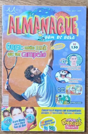 5a4. gibi Almanaque Bom de bola 6. Guga. Arthur Curumim.