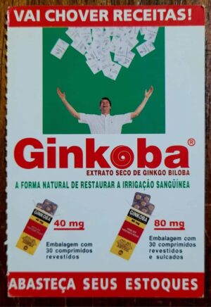 Calendário de Bolso (Tema Propaganda) Ginkoba - Ano 1998