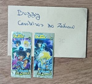Figurinhas Buzzy Cavaleiros do Zodíaco / Valor Unitário.