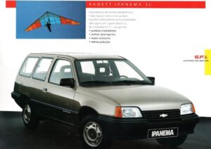 Folder Propaganda Antiga Chevrolet Ipanema SL - 1991
