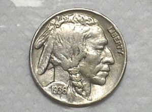 Usa) 5 Cents -1936 / Buffalo e Indian Head / Niquel / Vf / Perfeita / cod. 300