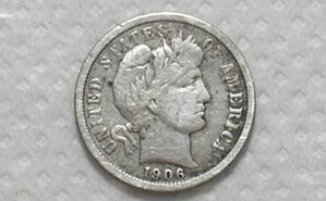 - Usa) One Dime -1906 / Barber / Prata / Vf / cod. 300