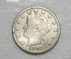 Usa) V Cents -1892 / Liberty Head / Niquel / Vf / cod. 300