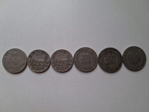 Vendo 06 Moedas 200 Réis Antigas raras - Anos diversos