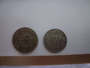 Vendo 20 Reis 1919 E 50 Reis 1918 Raras - Usadas