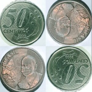 50 CENTAVOS REAL BARÃO DO RIO BRANCO 2000 (BAIXA TIRAGEM)