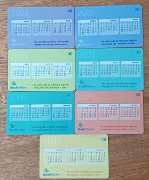 5b2. Cartão telefone Brasil Telecom 2004. Réveillon 2005.