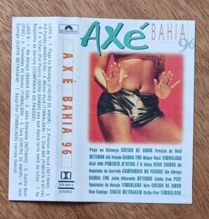 5b4. Capa para fita K7. Axé Bahia 96. Polydor.