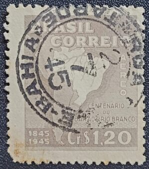 Aéreos - RHM A059 (Usado) Centenário do Nascimento do Barão do Rio Branco - 20/04/1945