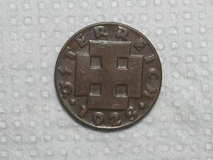 Austria) 2 Groschen - 1928 / 19mm / Mbc / Bz / box60