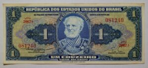 Cédula C011 - 1 (Um Cruzeiro) SOB (Ano 1955)