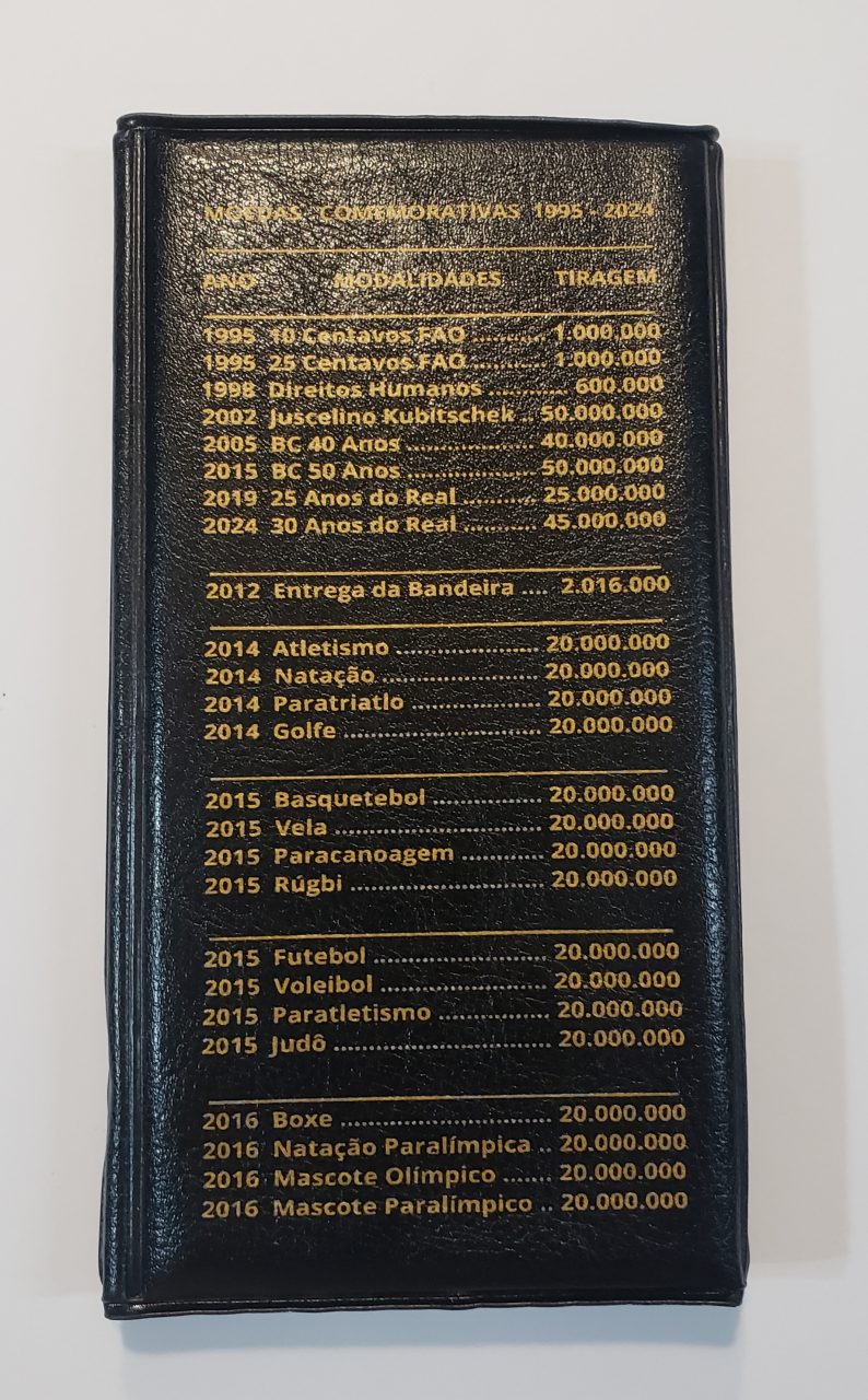 Lançamento Álbum Preto Para Todas Moedas Comemorativas Plano Real