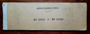 Talão de Cheques do Banco Caixa Econômica Federal - Anos 1960's