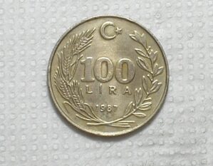 Turquia 100 Lira 1987 11g 2965mm Mbc Co Ni Box62 2