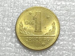 1 Cruzeiro - 1946 / Flor de cunho - Brilhante / Bronze/Aluminio